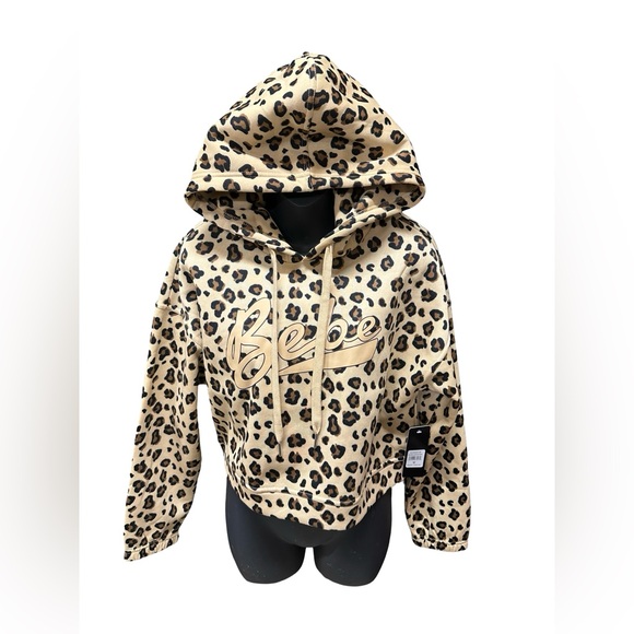 bebe Tops - Bebe Womens Cropped Hoodie